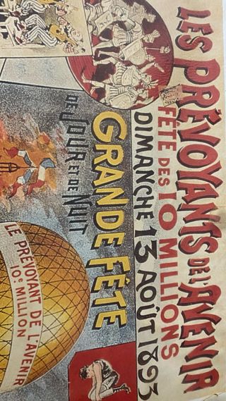 Cartel Feria Victoriana Globos Aerostáticos París