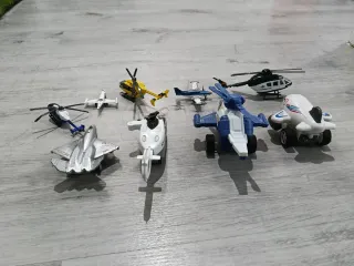 Lote 7 Aviones y Helicópteros Juguete