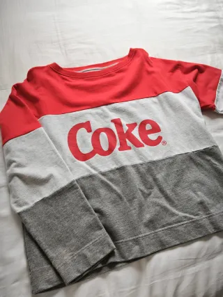 Sudadera Coca-Cola Roja y Gris