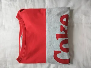 Sudadera Coca-Cola Roja y Gris