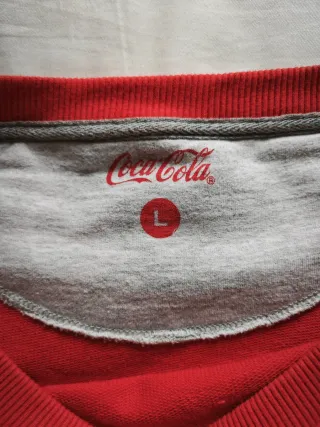 Sudadera Coca-Cola Roja y Gris