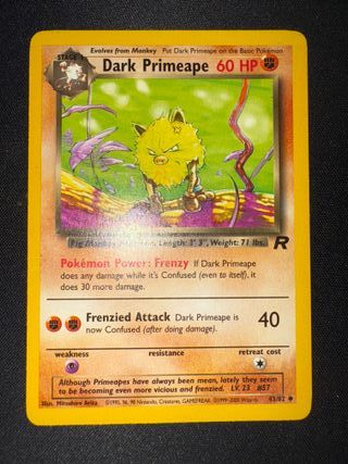 Dark Primeape Team Rocket 43/82 Carta Pokémon
