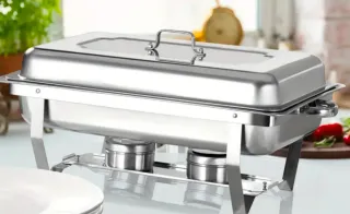 4 Calentadores Buffet Acero Inoxidable