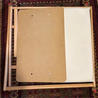 Cuna de viaje madera y tela