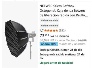 Octobox Neewer 90cm Nuevo