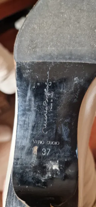 Stivali alti in pelle bianca