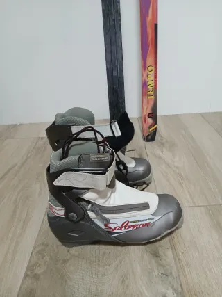 Pacchetto sci e scarponi da sci nordico Combi 150cm