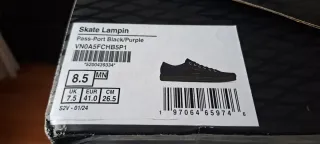 Zapatillas Vans Skate Lampin Pass Port Negro,Morad