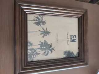 Marco de fotos d'casa madera marrón