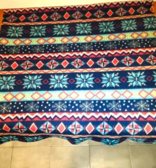 Coperta in pile con fantasia norvegese