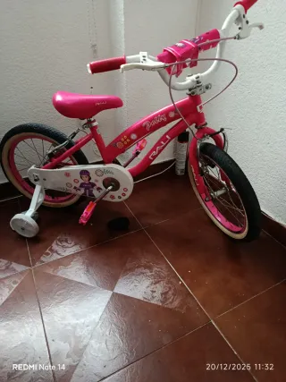 Bicicleta infantil rosa Polly