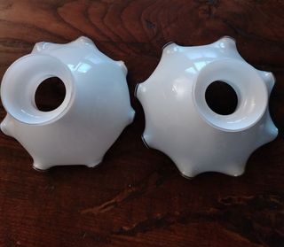 Coppia opaline vintage