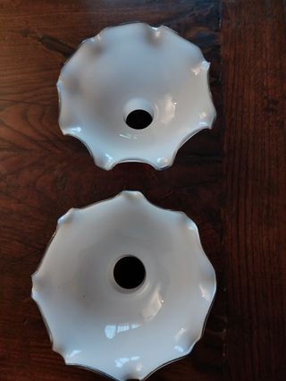 Coppia opaline vintage