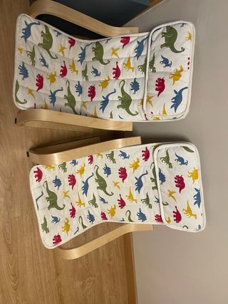 Sedie per bambini con stampa di dinosauri