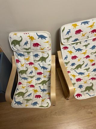 Sedie per bambini con stampa di dinosauri