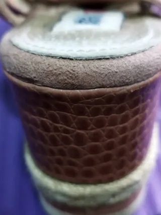 Sandalias Mustang Plataforma Nude - Piel y Grabado