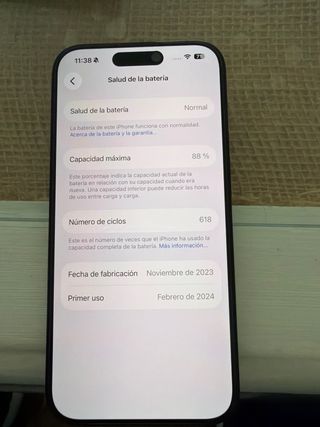 iPhone 15 Pro 128GB Negro