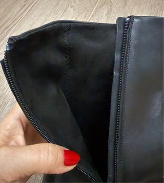 Botines de piel Zara negros