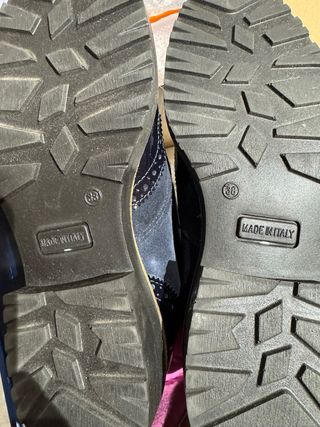 Botines de mujer italianos azul marino