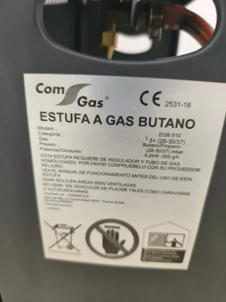 Estufa de butano Com Gas
