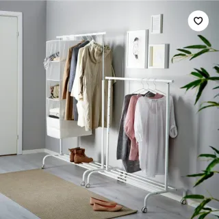 Burro perchero ropa blanco