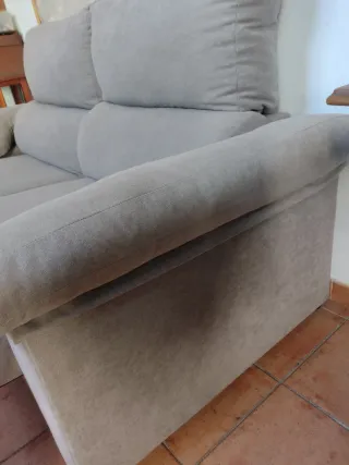 Sofá Cama 3 Plazas Reclinable Beige