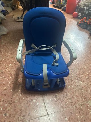 Silla Alzador Comedor Azul y Gris