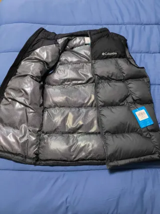 Chaleco Columbia Negro y Gris