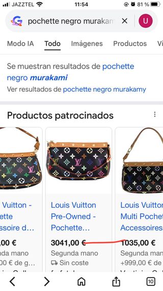 Bolso Pochette Louis Vuitton Murakamy