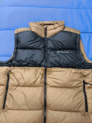 Chaleco Columbia Negro y Marrón