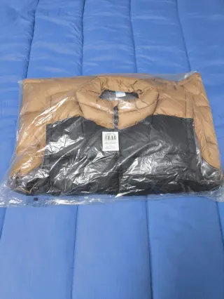 Chaleco Columbia Negro y Marrón