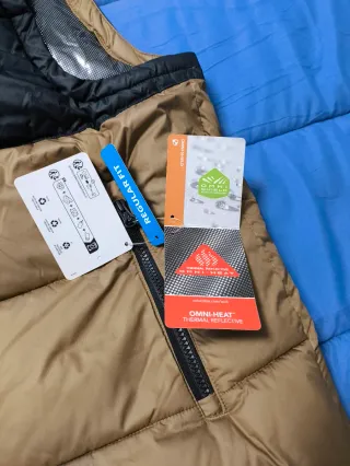 Chaleco Columbia Negro y Marrón