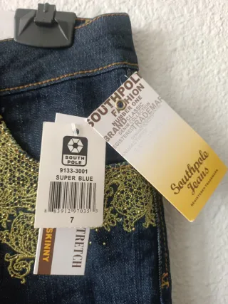 Pantalón vaquero mujer Southpole azul