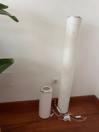 Set 2 Lámparas Cilindricas Decorativas