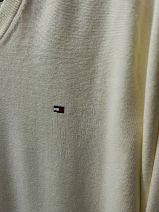 Maglione Tommy Hilfiger Uomo V-Neck Beige M