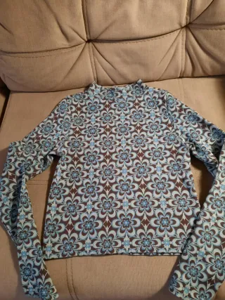 Top estampado floral mujer