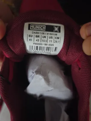 Zapatillas Munich Rojas Talla 45