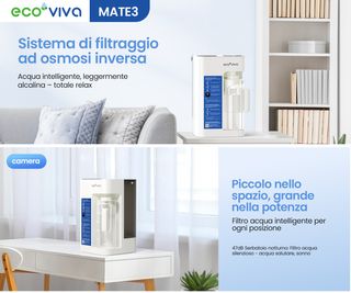 Ecoviva WP-RO-MATE3 Filtro Acqua - Nuovo