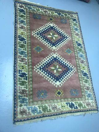 Alfombra turca antigua de lana