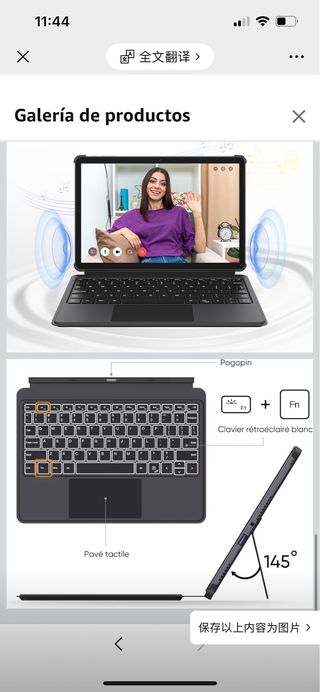 Portátil/Tableta 2 en 1 con Teclado y Lápiz