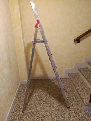 Escalera aluminio 6 peldaños