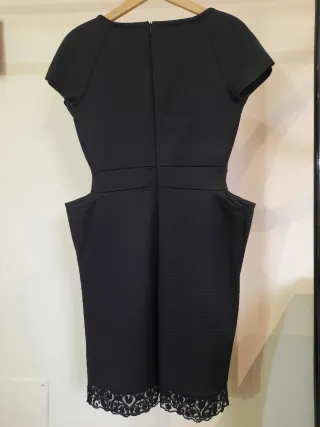 Abito ES'GIVIEN taglia 38 nero con pizzo