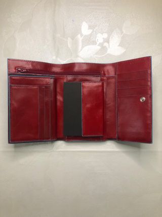 Portafoglio Piquadro Rosso Pelle