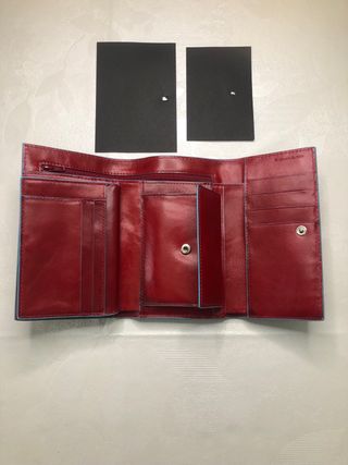 Portafoglio Piquadro Rosso Pelle