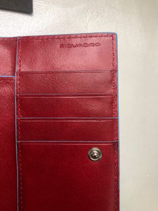 Portafoglio Piquadro Rosso Pelle