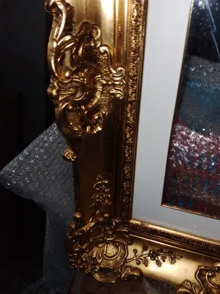 Cuadro Pan de Oro Valioso Con su cristal,nuevo.