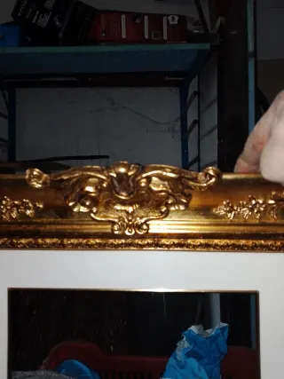 Cuadro Pan de Oro Valioso Con su cristal,nuevo.