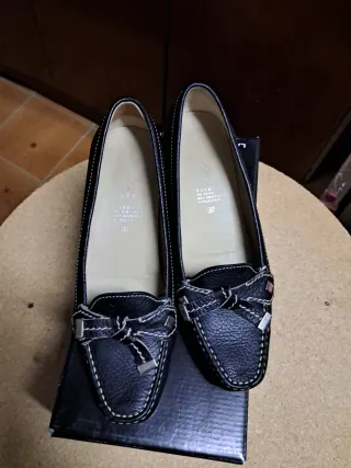 Mocasines Geox Negros Talla 37