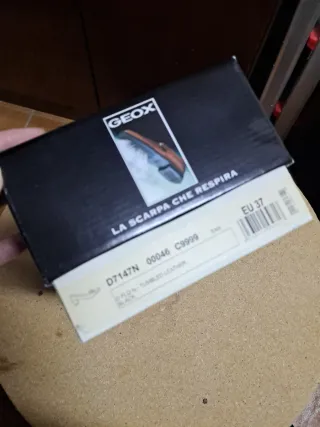 Mocasines Geox Negros Talla 37