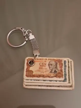Llavero Billetes Pesetas España